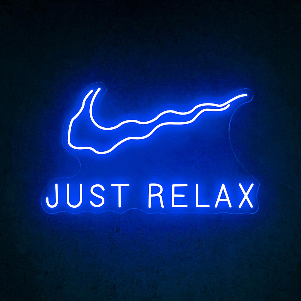 HDJSign - Nike Just Relax Logo Neon Sign HDJ Sign