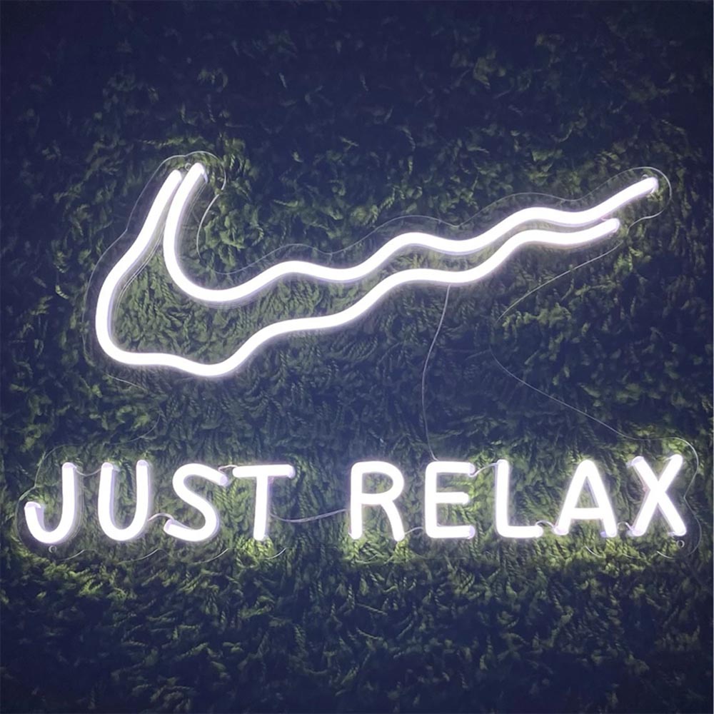 HDJSign - Nike Just Relax Logo Neon Sign HDJ Sign