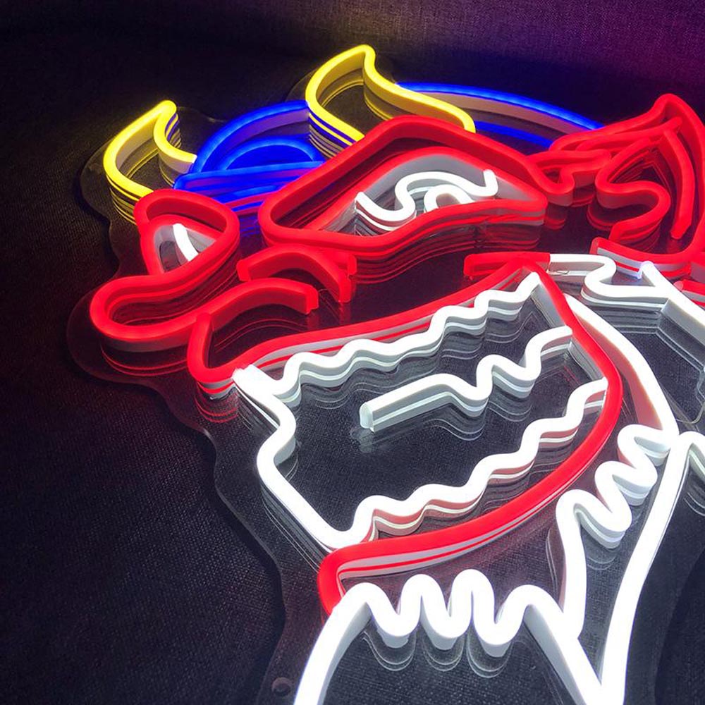 HDJSign - Oni Mask Anime Neon Sign HDJ Sign