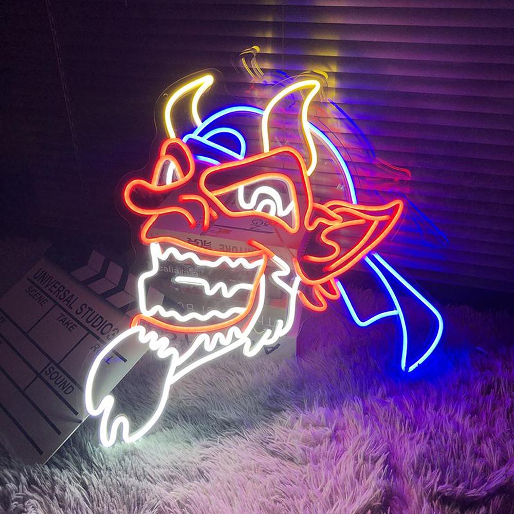 HDJSign - Oni Mask Anime Neon Sign HDJ Sign