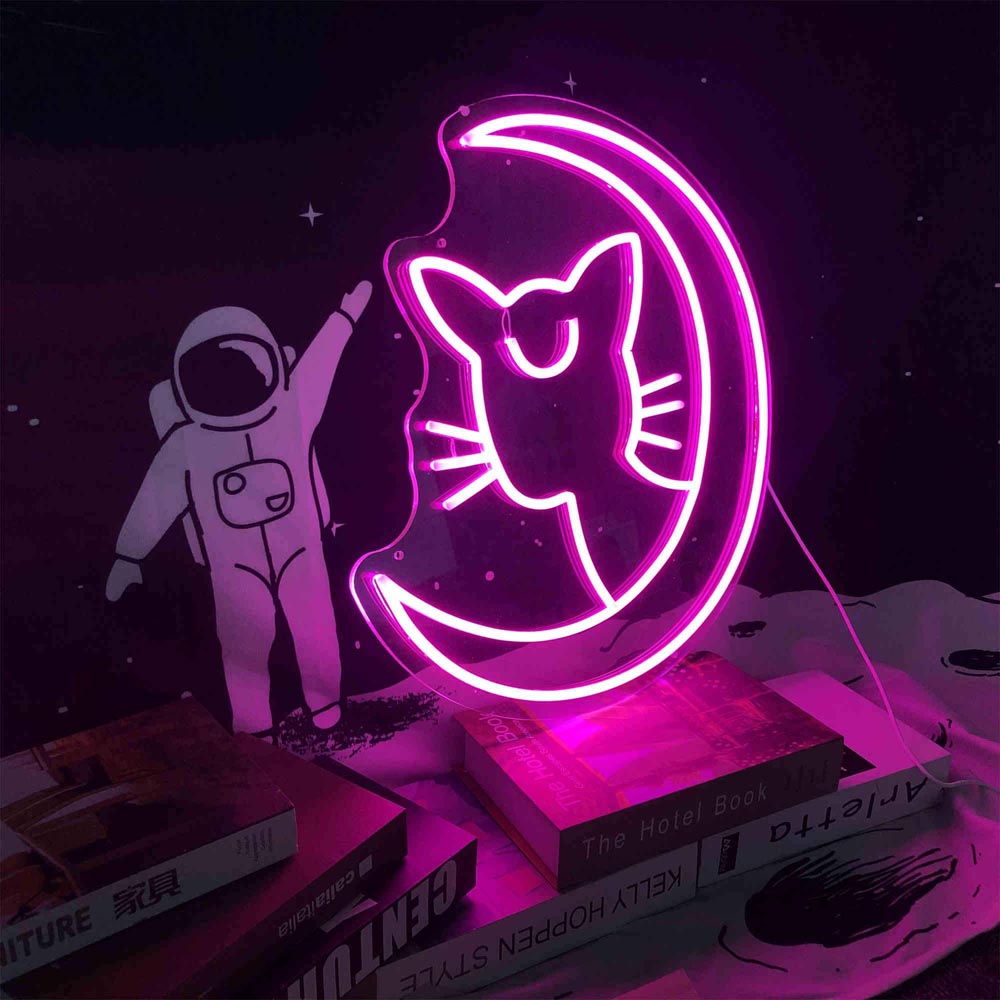 HDJSign - Sailor Moon Kitty Anime Neon Sign HDJ Sign