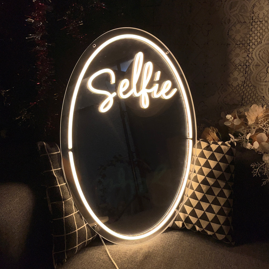 HDJSign-Selfie Mirror Girl's Room Decor Neon Sign HDJ Sign