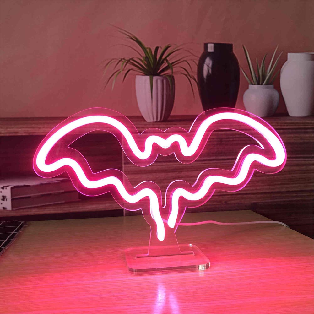 HDJSign - Small Bat USB Neon Sign HDJ Sign