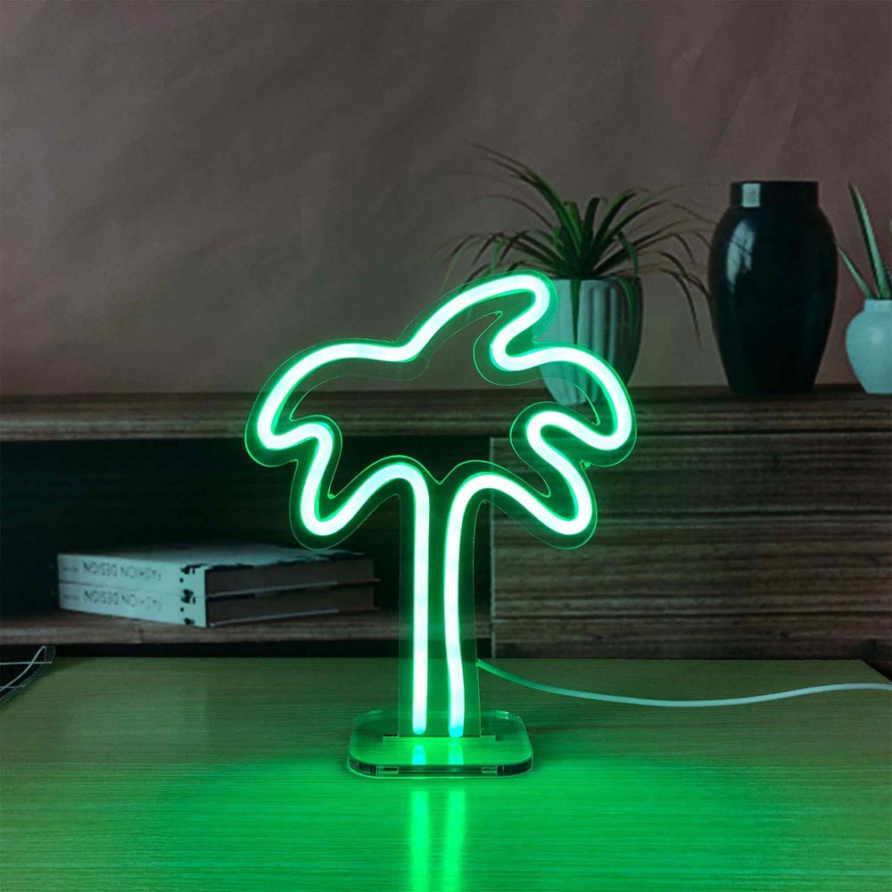 HDJSign - Small Coconut Tree USB Neon Sign HDJ Sign