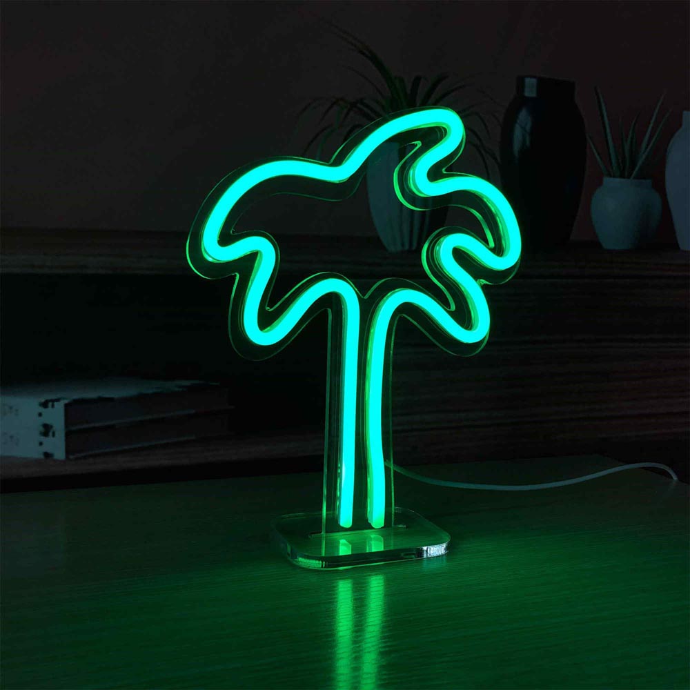 HDJSign - Small Coconut Tree USB Neon Sign HDJ Sign