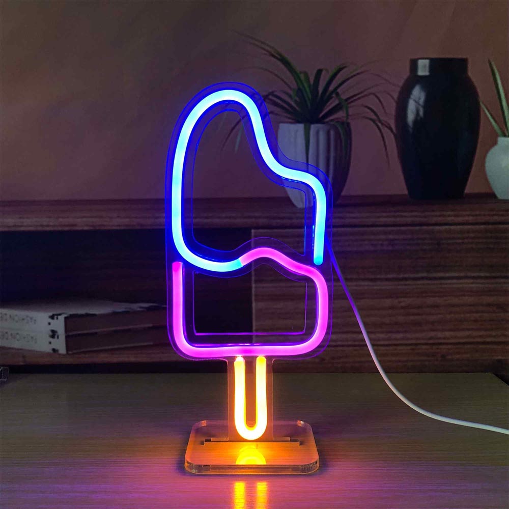 HDJSign - Small Ice Cream USB Neon Sign HDJ Sign