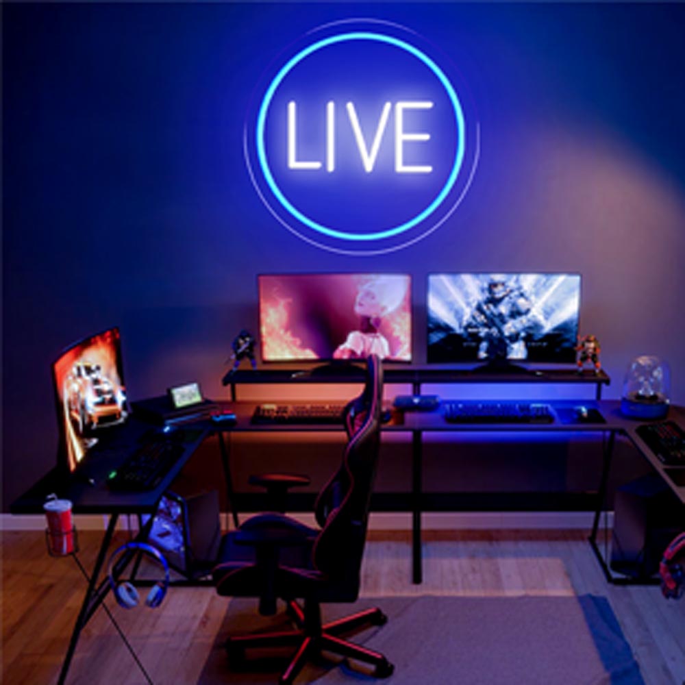 HDJSign - Small Live USB Neon Sign HDJ Sign