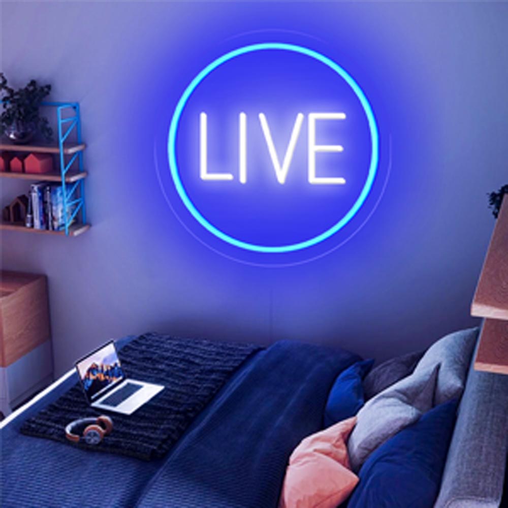 HDJSign - Small Live USB Neon Sign HDJ Sign