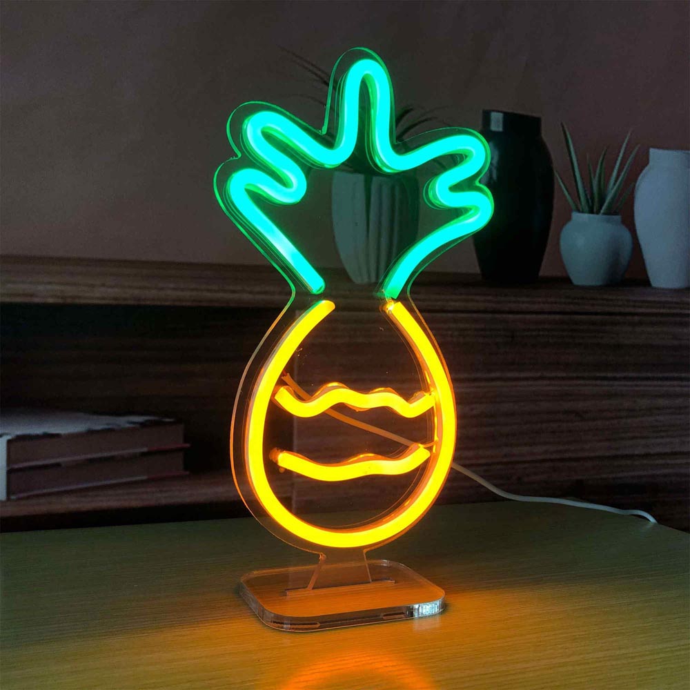 HDJSign - Small Pineapple USB Neon Sign HDJ Sign