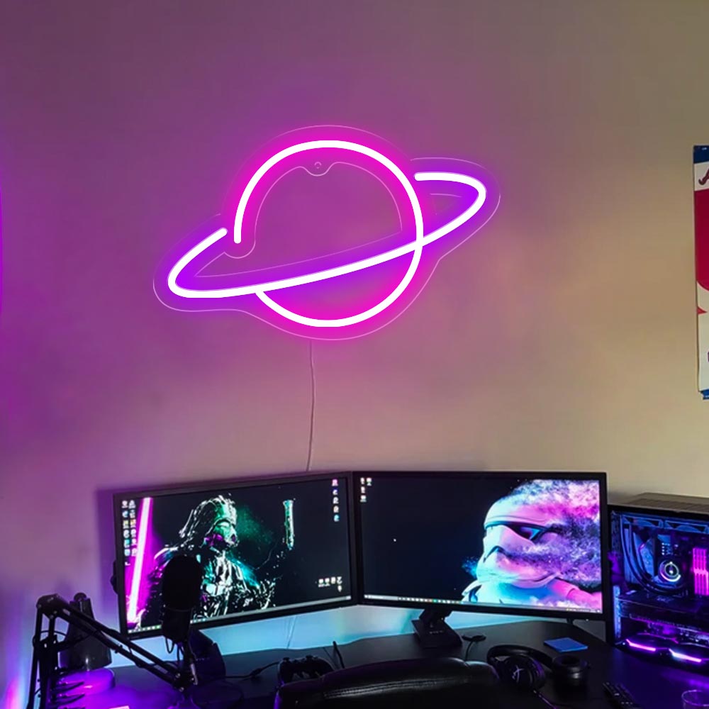 HDJSign - Small Planet USB Neon Sign HDJ Sign