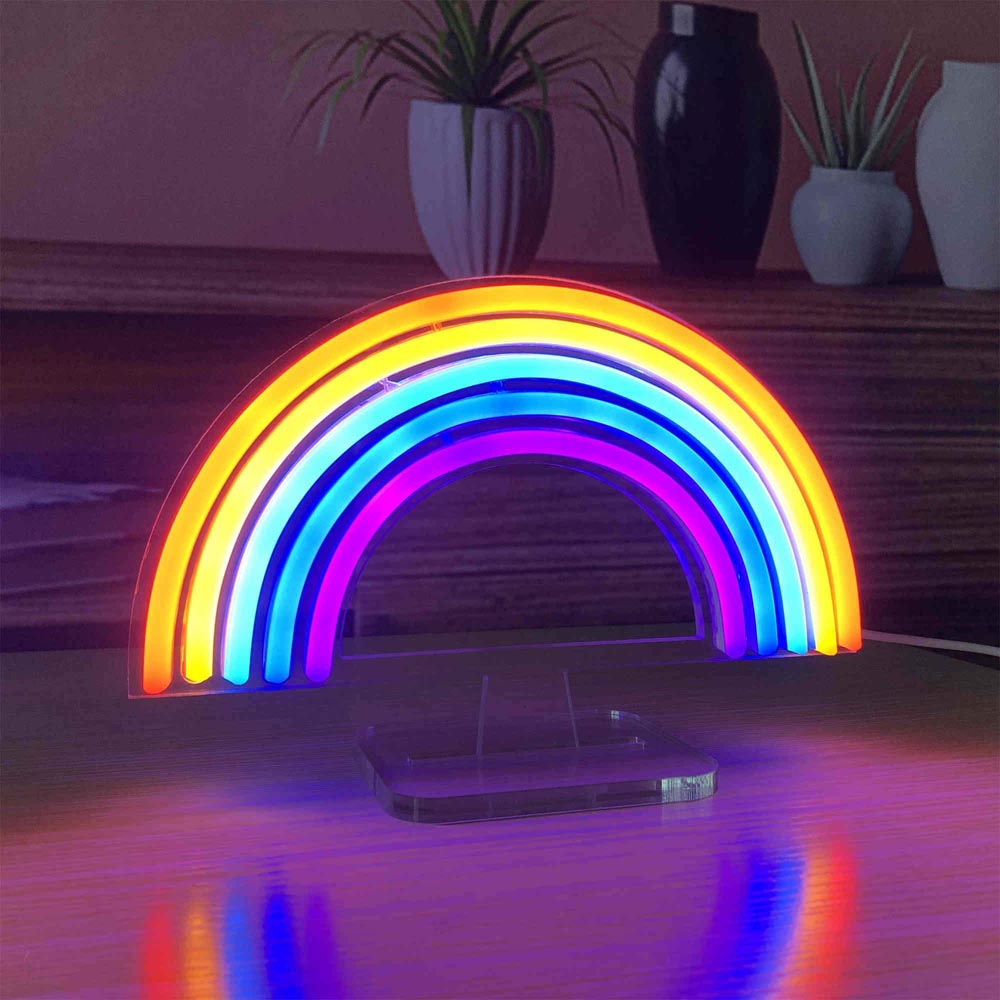 HDJSign - Small Rainbow USB Neon Sign HDJ Sign