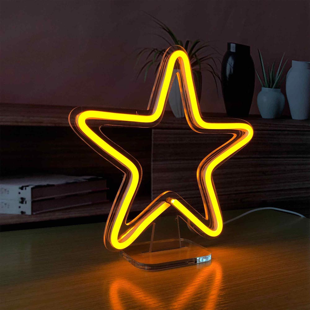 HDJSign - Small Star USB Neon Sign HDJ Sign