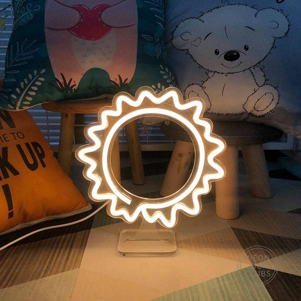 HDJSign - Small Sun USB Neon Sign HDJ Sign