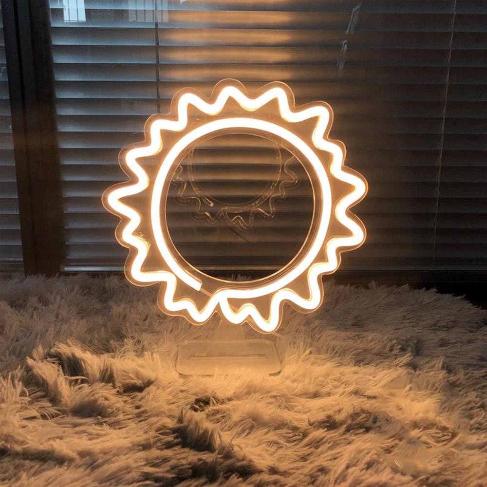 HDJSign - Small Sun USB Neon Sign HDJ Sign