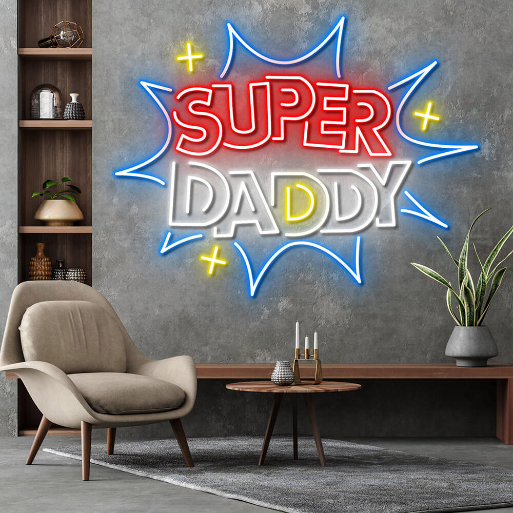 HDJSign - Super Daddy Home Neon Sign HDJ Sign