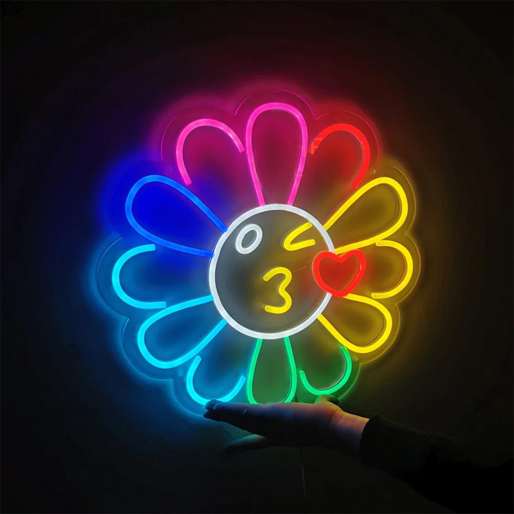 HDJSign - Takashi Murakami Flower Anime Neon Sign HDJ Sign