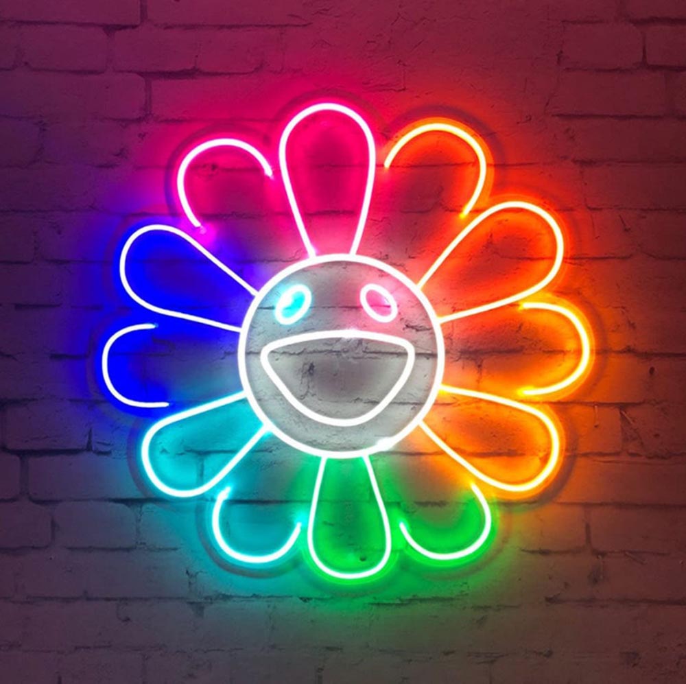 HDJSign - Takashi Murakami Flower Anime Neon Sign HDJ Sign