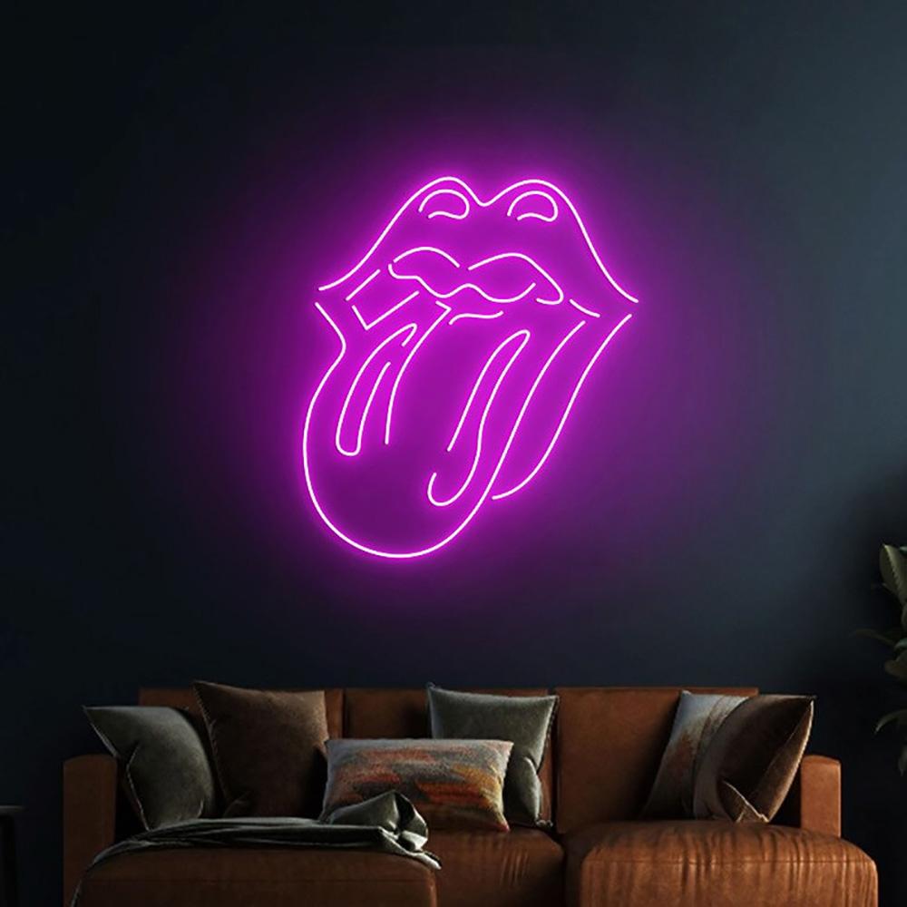 HDJSign - The Rolling Stones Rock Band Music Neon Sign HDJ Sign