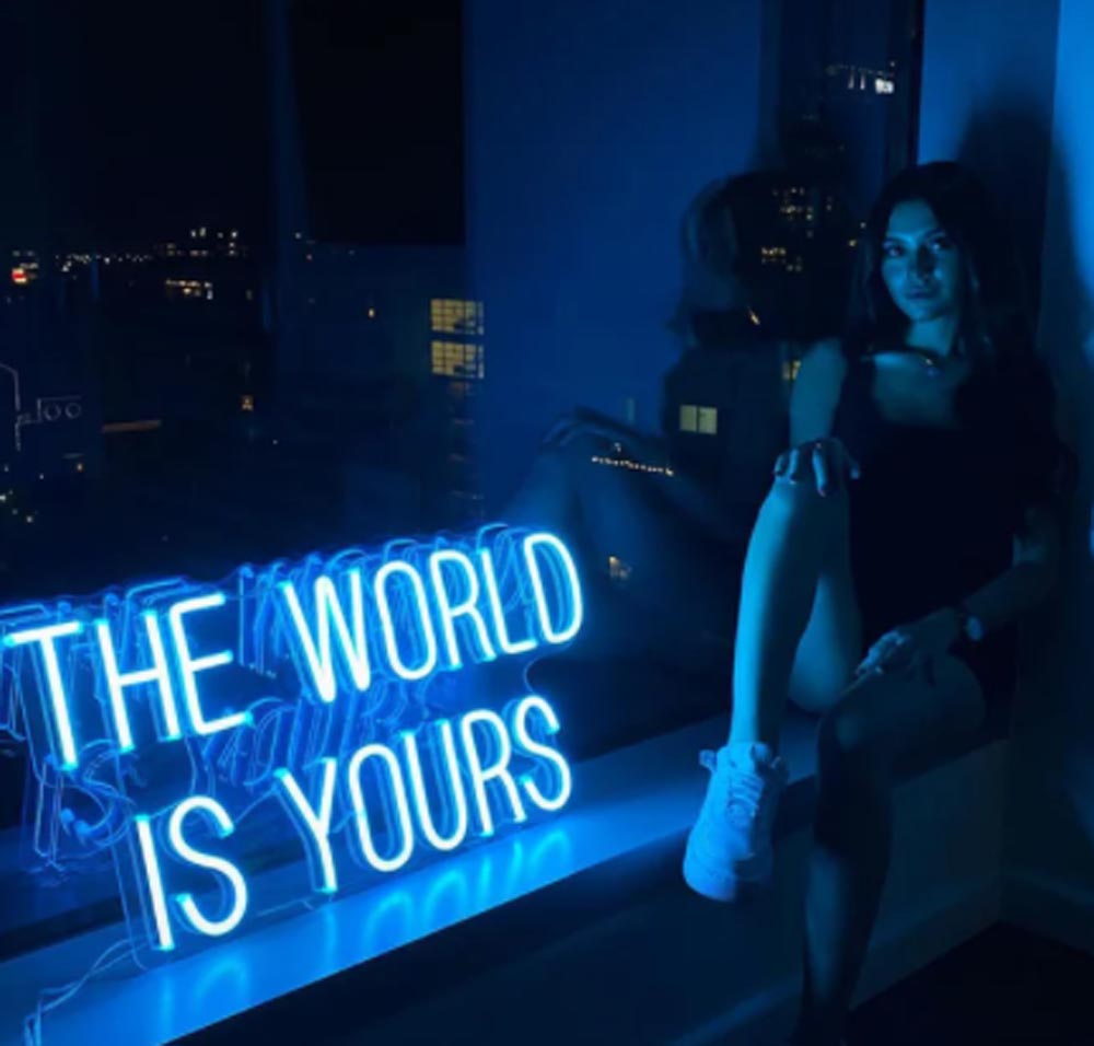 HDJSign - The World Is Yours Quote Neon Sign | HDJSign HDJ Sign