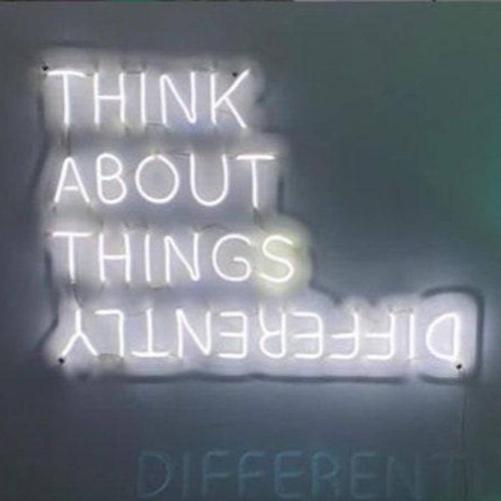 HDJSign - Think About Things Differently Only Quote Neon Sign HDJ Sign