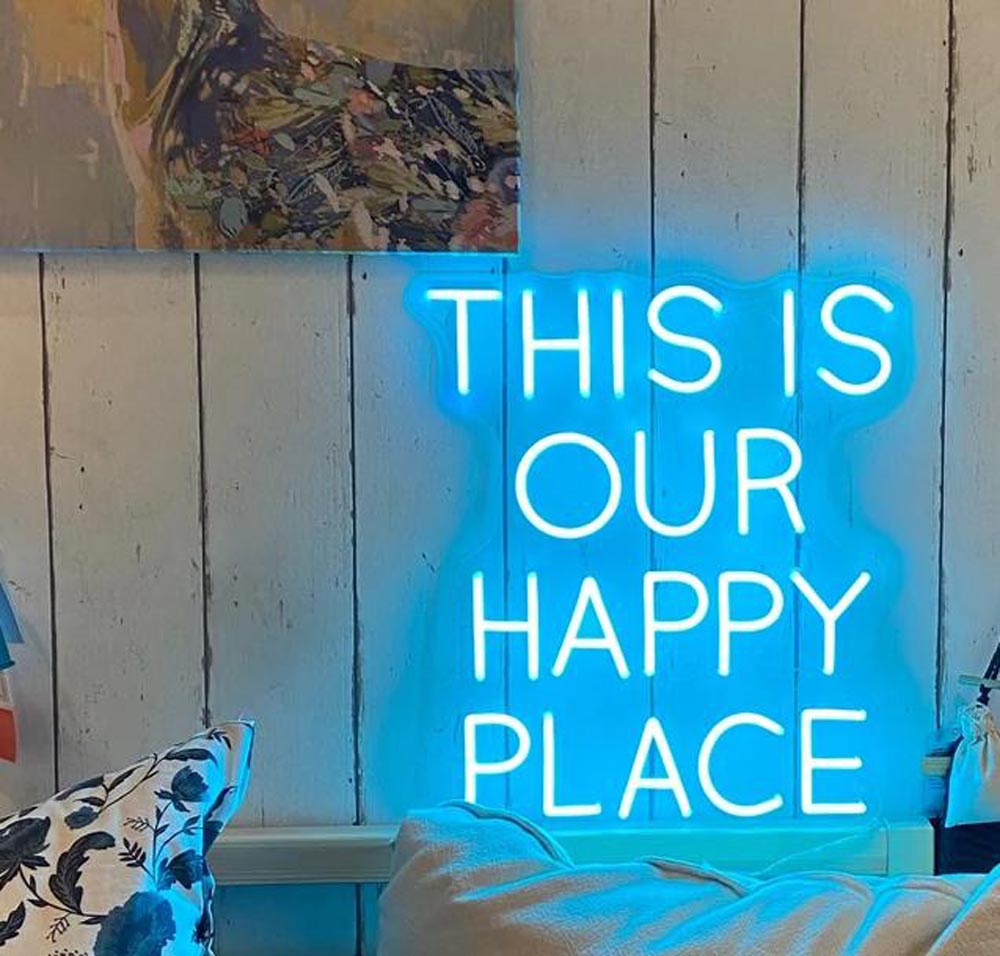 HDJSign - This Is Our happy Place Quote Neon Sign HDJ Sign