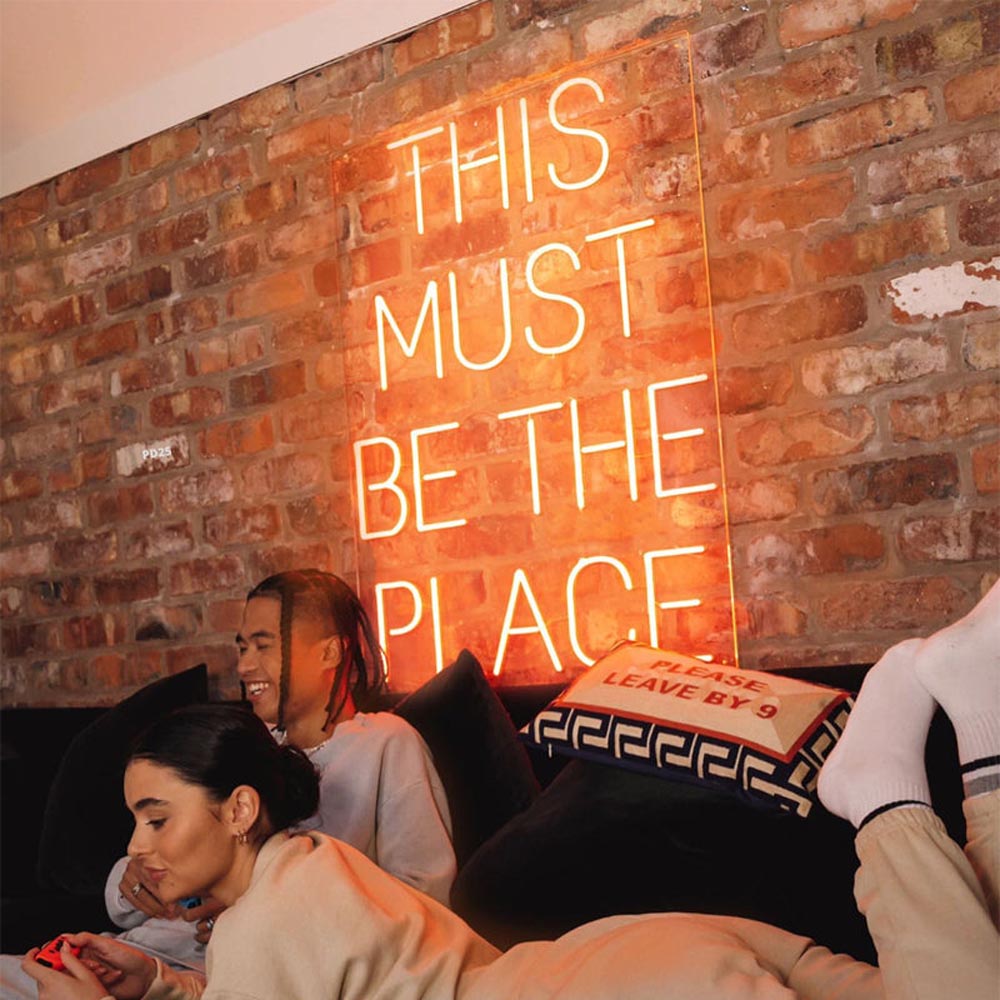 HDJSign - This Must Be The Place Quote Neon Sign HDJ Sign