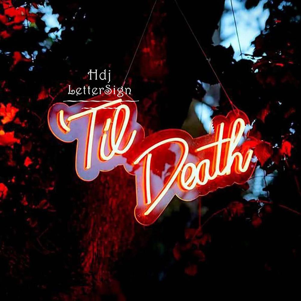 HDJSign - Til Death Wedding Neon Sign HDJ Sign