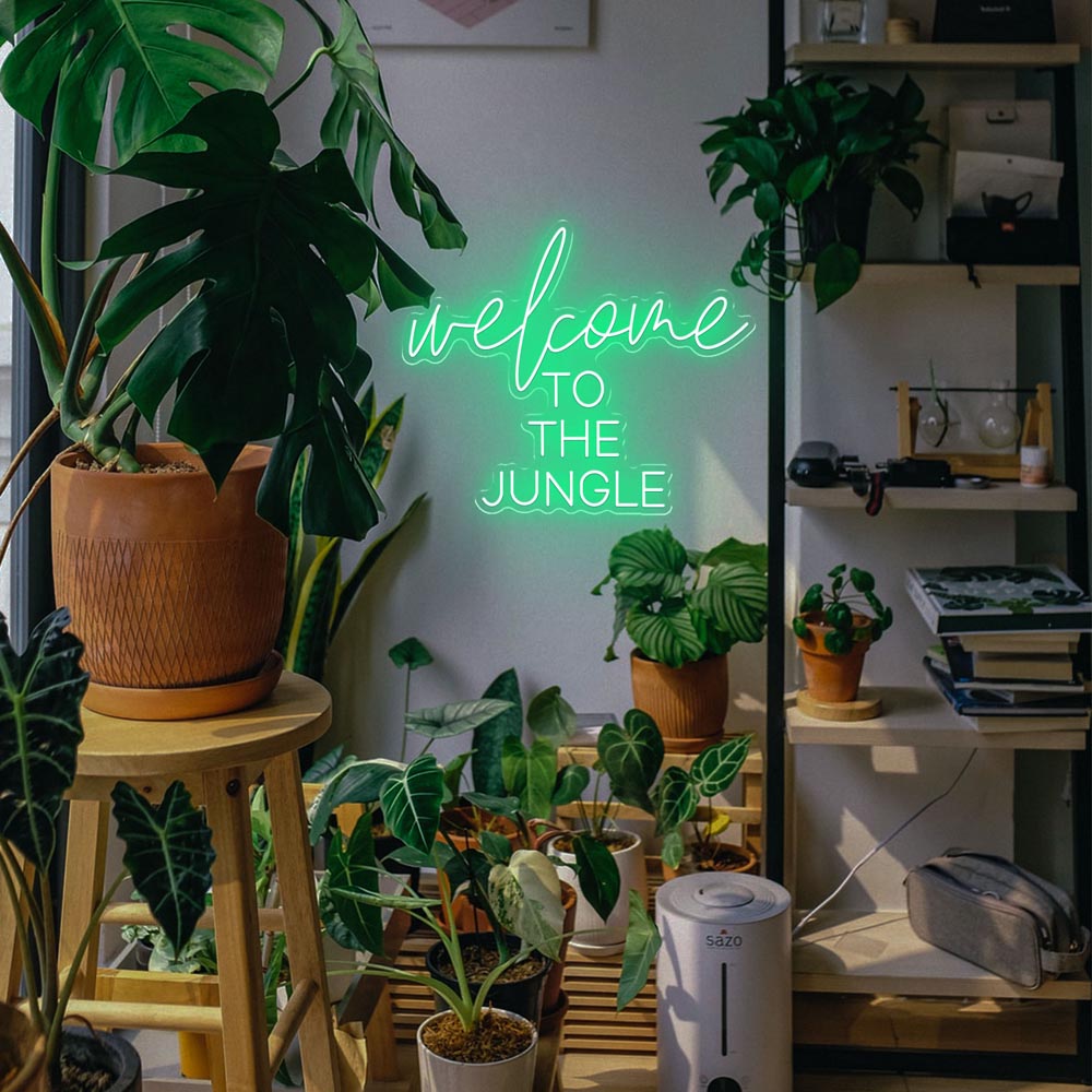 HDJSign - Welcome to the Jungle Quote Neon Sign HDJ Sign