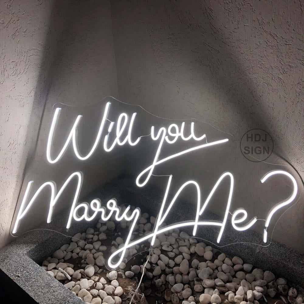 HDJSign - Will You Marry Me? Wedding Neon Sign HDJ Sign