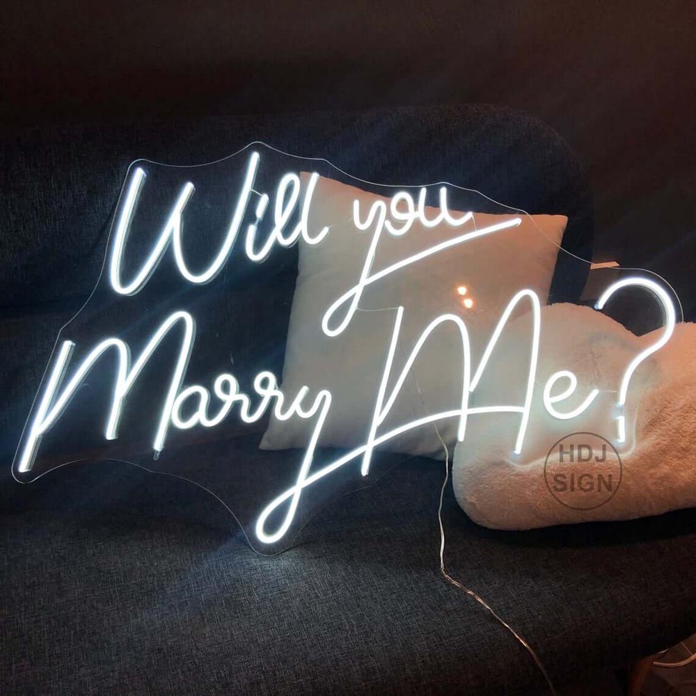 HDJSign - Will You Marry Me? Wedding Neon Sign HDJ Sign