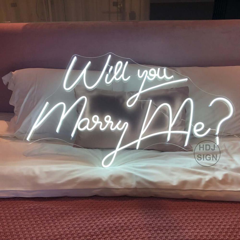 HDJSign - Will You Marry Me? Wedding Neon Sign HDJ Sign