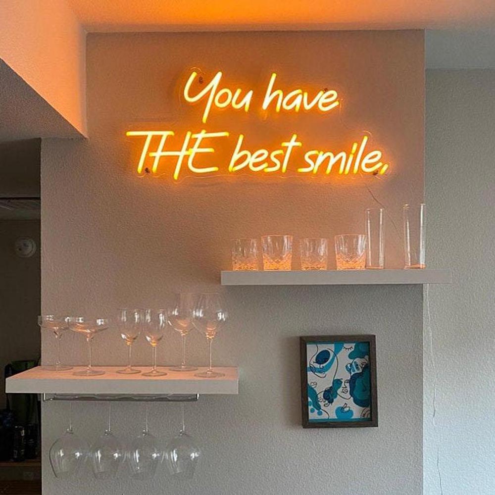 HDJSign - You Have The Best Smile Quote Neon Sign HDJ Sign