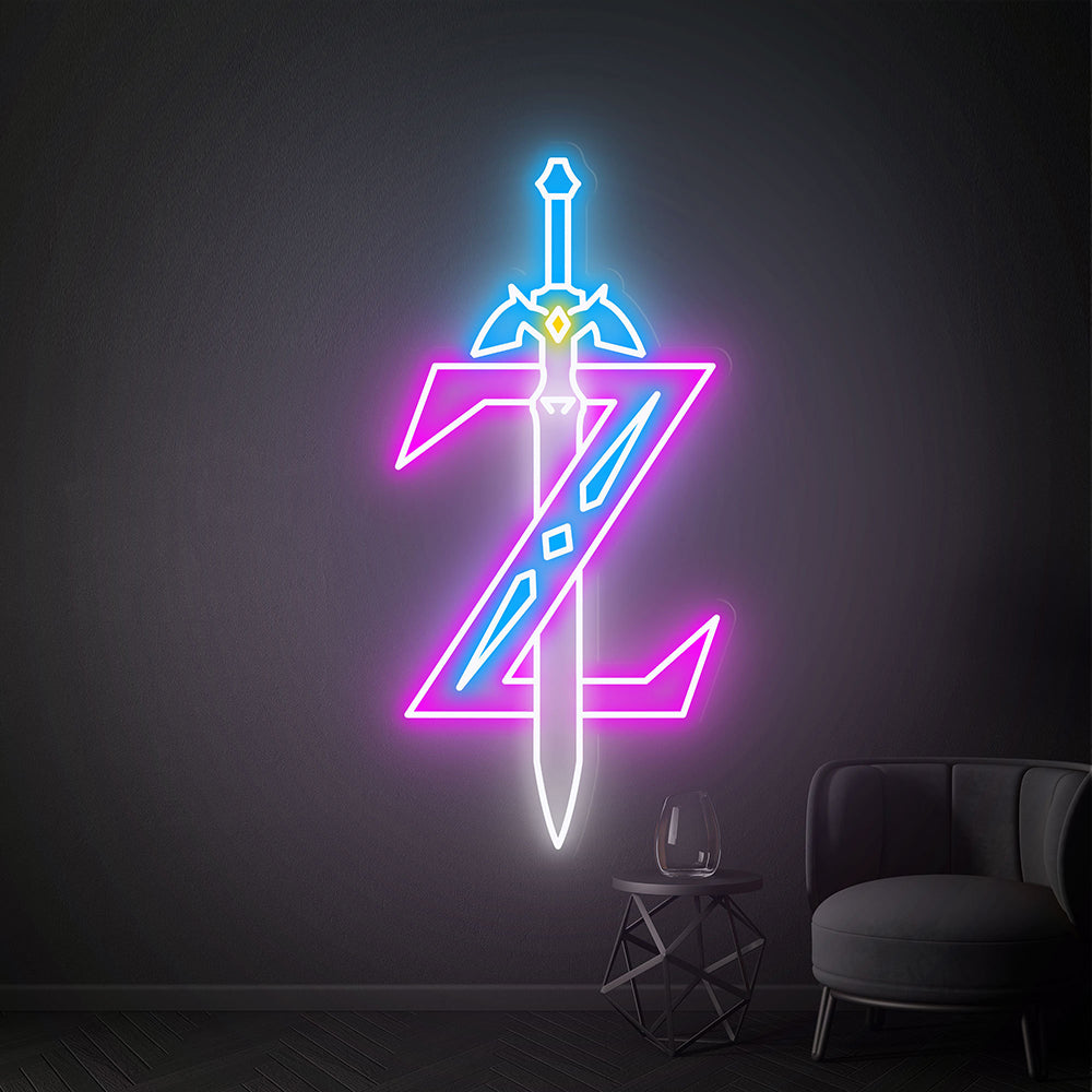 HDJSign - Zelda Master Sword Game Neon Sign HDJ Sign