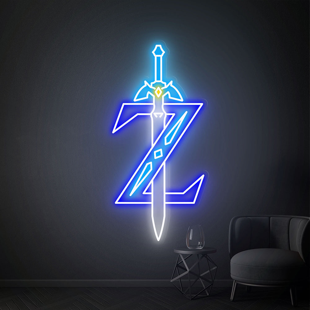 HDJSign - Zelda Master Sword Game Neon Sign HDJ Sign