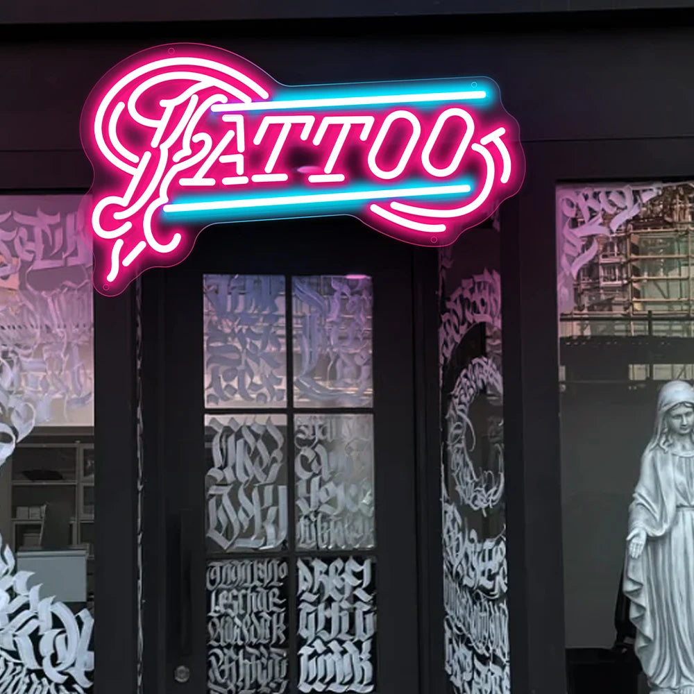 TATTO LED Neon Light | Tattoo Studio Salon Shop Neon HDJ Sign