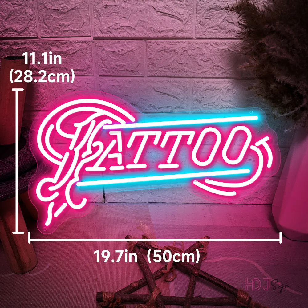 TATTO LED Neon Light | Tattoo Studio Salon Shop Neon HDJ Sign