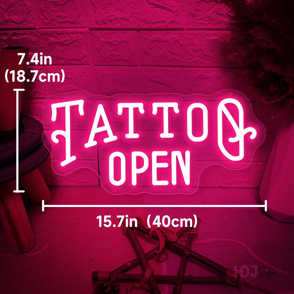 TATTO LED Neon Light | Tattoo Studio Salon Shop Neon HDJ Sign