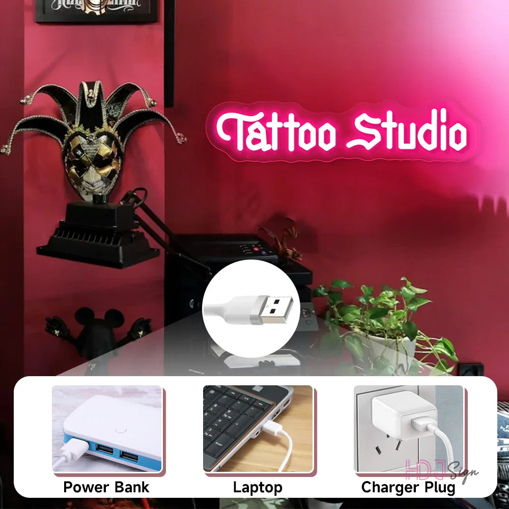 TATTO LED Neon Light | Tattoo Studio Salon Shop Neon HDJ Sign