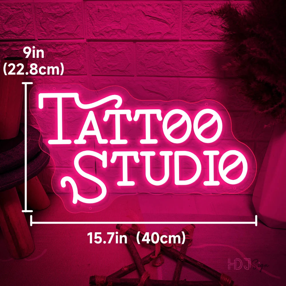 TATTO LED Neon Light | Tattoo Studio Salon Shop Neon HDJ Sign