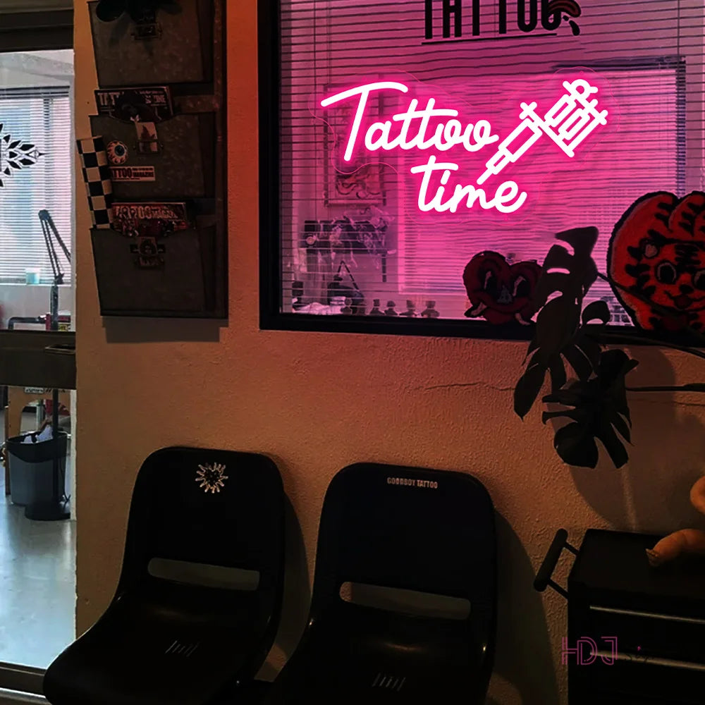 TATTO LED Neon Light | Tattoo Studio Salon Shop Neon HDJ Sign