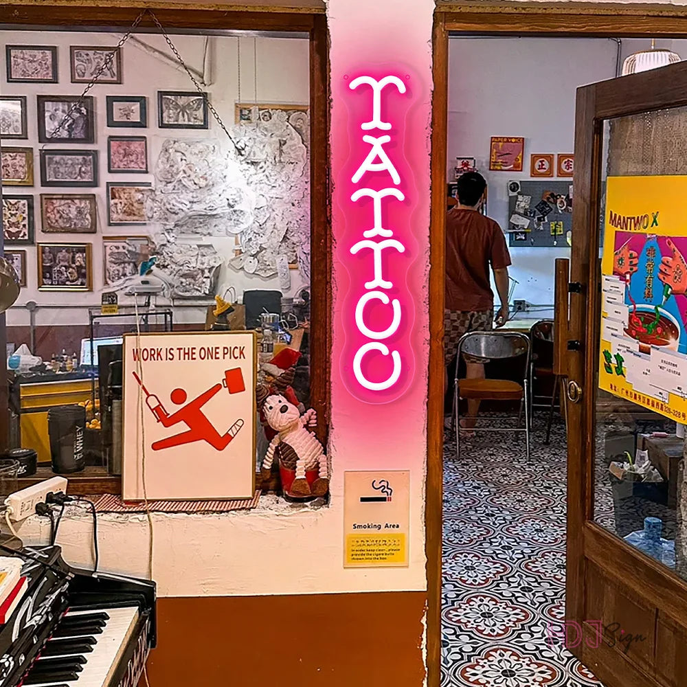 TATTO LED Neon Light | Tattoo Studio Salon Shop Neon HDJ Sign