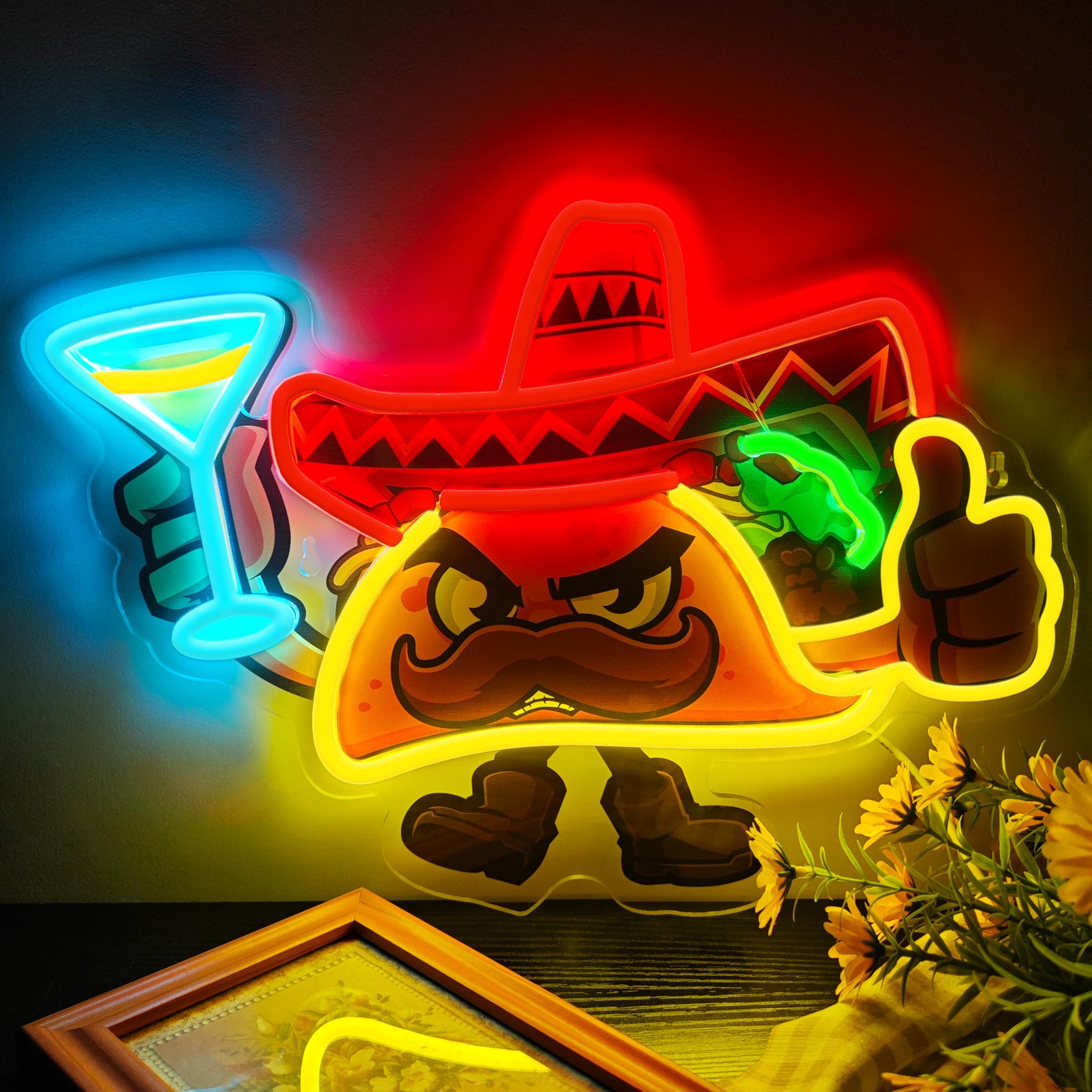 Mexican Food Tacos | Neon Sign | HDJSign