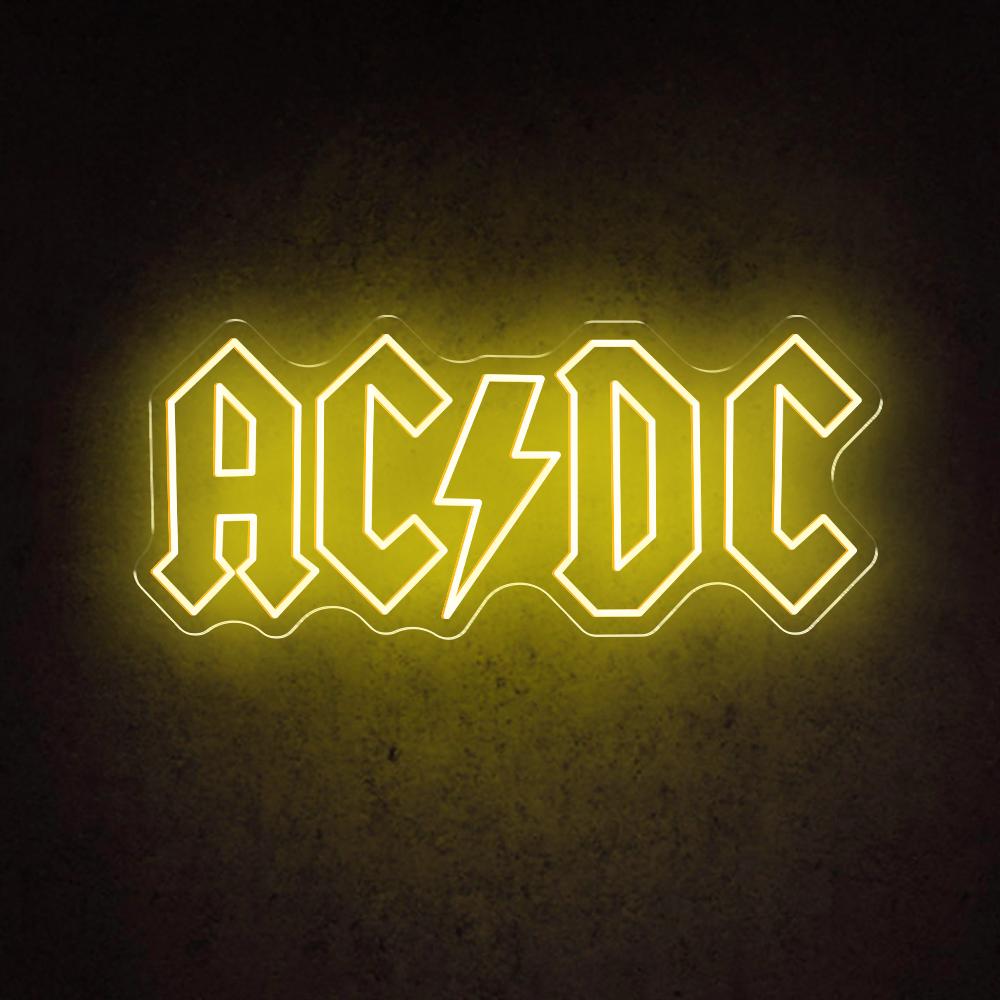 HDJSign - AC/DC Rock Band Music Neon Sign HDJ Sign