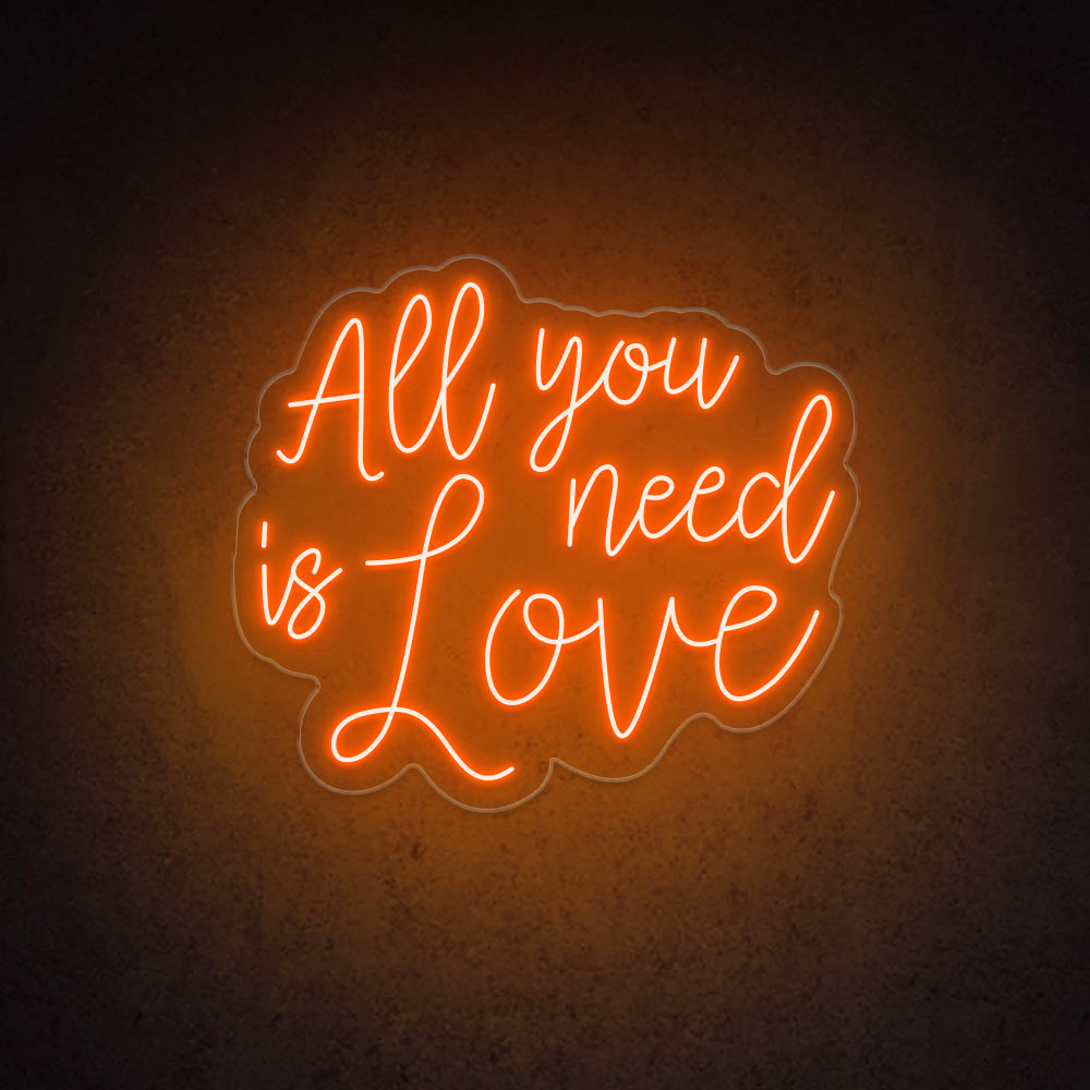 HDJSign - All You Need Is Love Wedding Neon Sign HDJ Sign