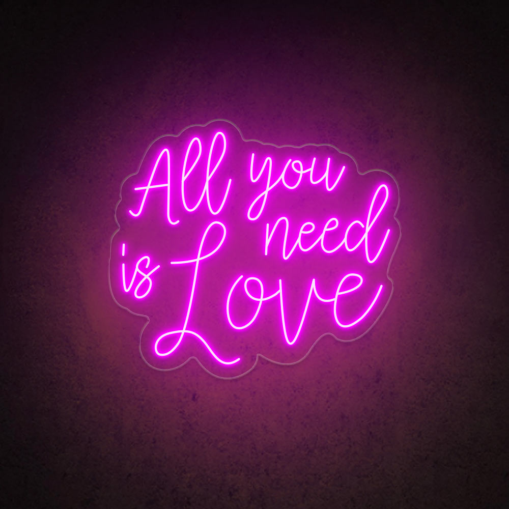 HDJSign - All You Need Is Love Wedding Neon Sign HDJ Sign