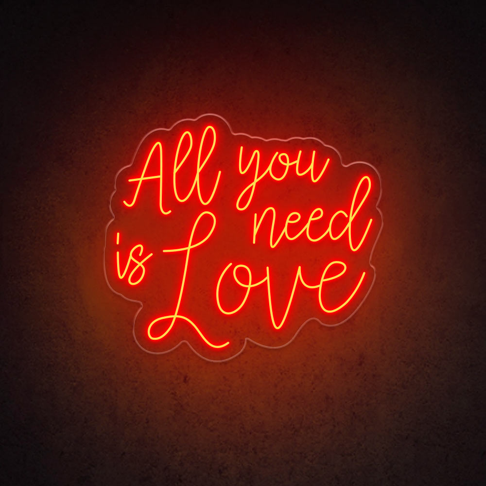 HDJSign - All You Need Is Love Wedding Neon Sign HDJ Sign