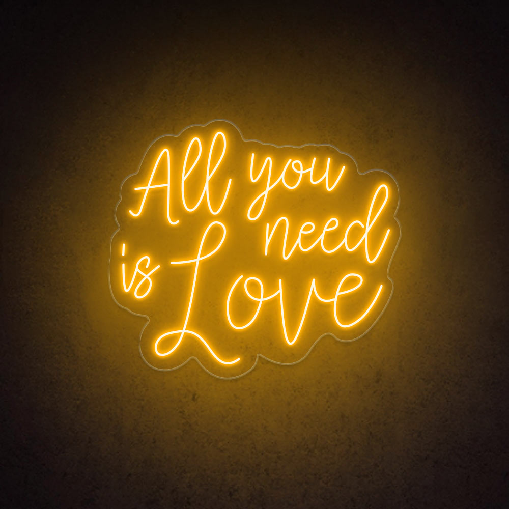 HDJSign - All You Need Is Love Wedding Neon Sign HDJ Sign