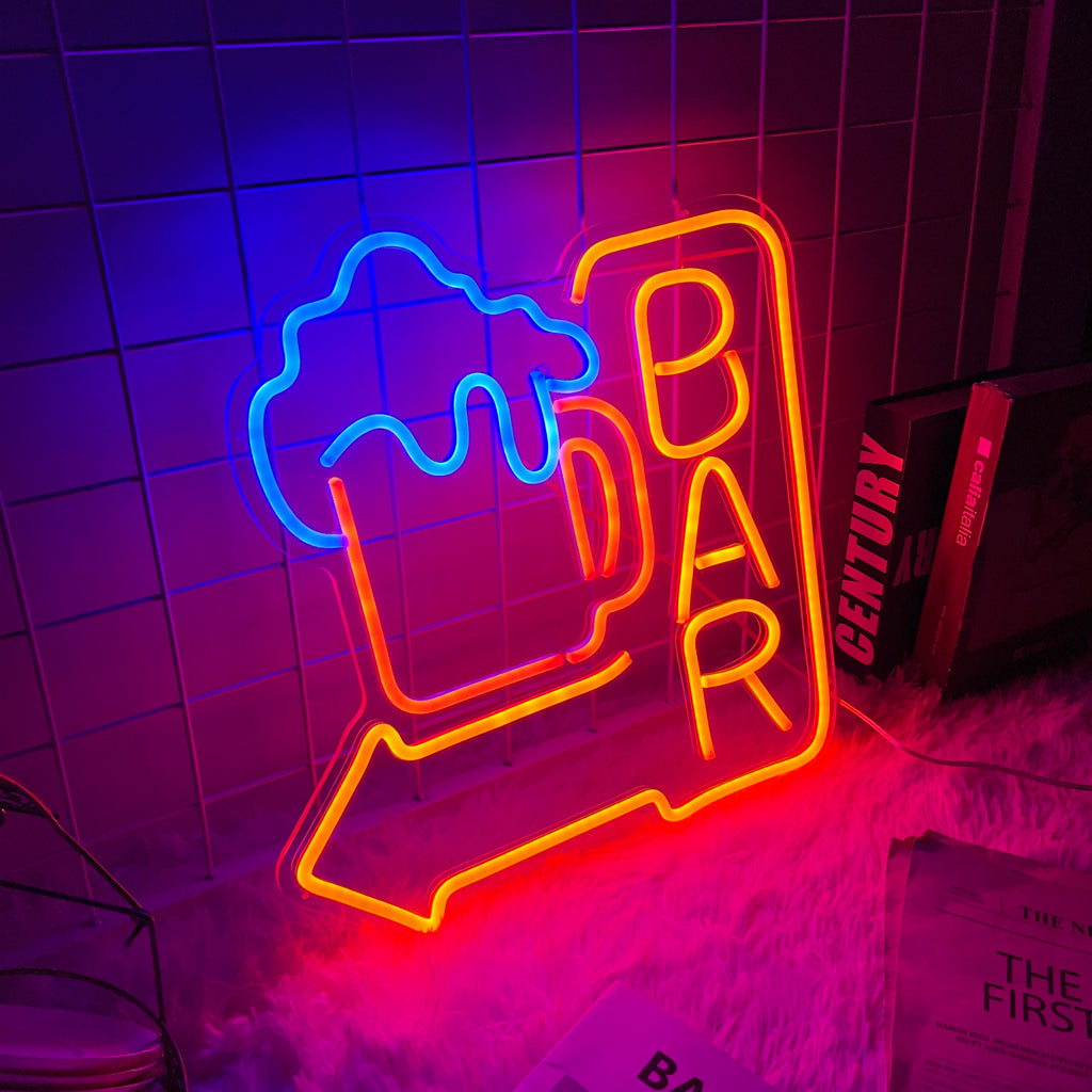 HDJSign - Beer Bar Neon Sign HDJ Sign