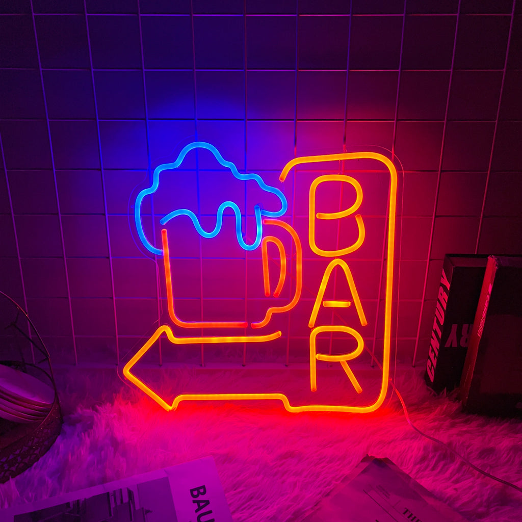 HDJSign - Beer Bar Neon Sign HDJ Sign