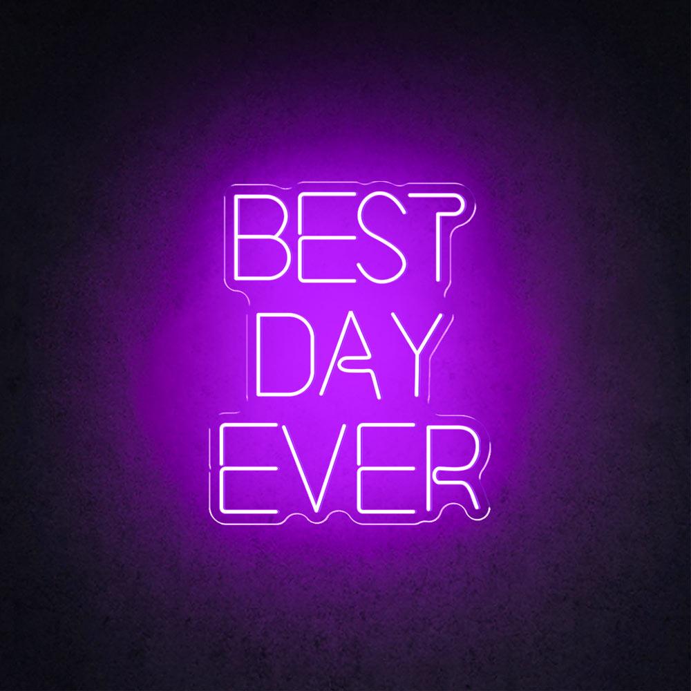 HDJSign - Best Day Ever Wedding Neon Sign HDJ Sign